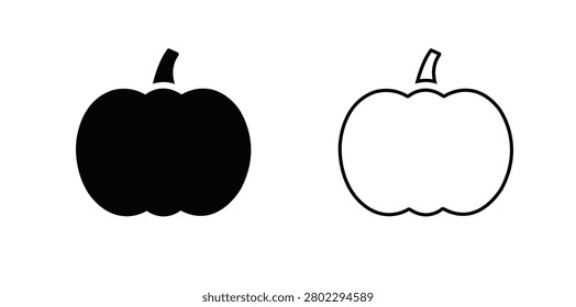 Pumpkin icon, Pumpkin Logo, Pumpkin Vector illustration