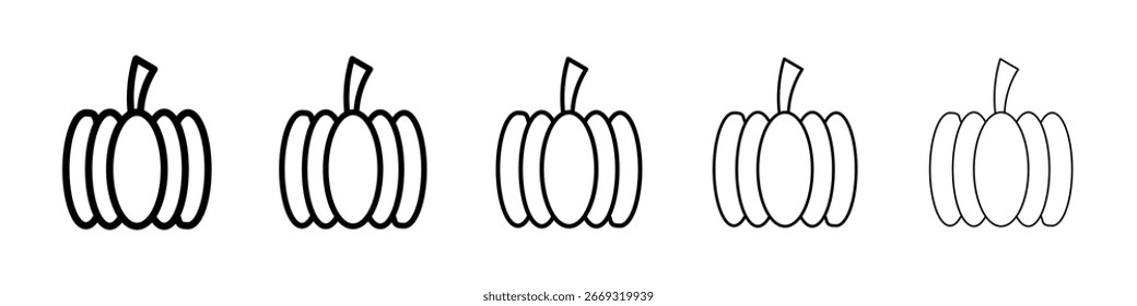 Pumpkin icon for mobile concept and web design.