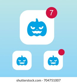 Pumpkin Icon With Notification