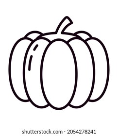 pumpkin icon on white background