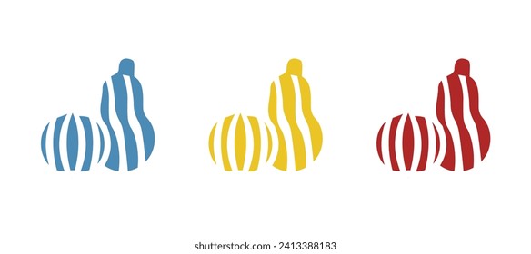 pumpkin icon on a white background, vector illustration