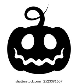 Pumpkin icon on white background