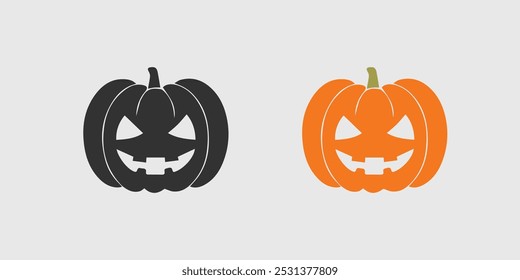 Kürbissymbol auf weißem Hintergrund. Kürbis Squash für Halloween