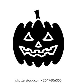 Pumpkin icon on white background