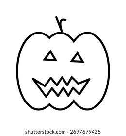 Icono de calabaza sobre fondo blanco