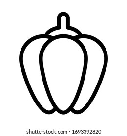 Diseño vectorial de contorno de icono de calabaza