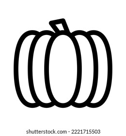 Pumpkin icon. Outline pumpkin vector icon for web design isolated background. Vector illustration