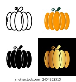 Pumpkin Icon, Perfect for projects related to autumn, harvest, and celebration, the pumpkin icon symbolizes abundance, creativity, and the joy of seasonal festivities.