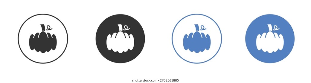 Pictograma del icono de la calabaza para su diseño del Sitio web, logotipo