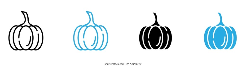 Pumpkin Icon Seasonal Decoration Perfect for Halloween and Autumn Themes