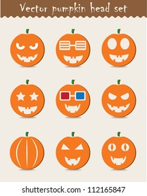 Pumpkin icon set