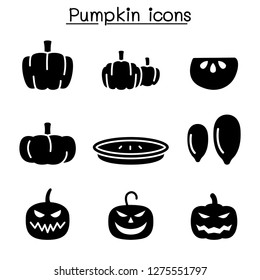 Pumpkin icon set 