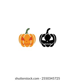 pumpkin icon set. Halloween pumpkin icon set.