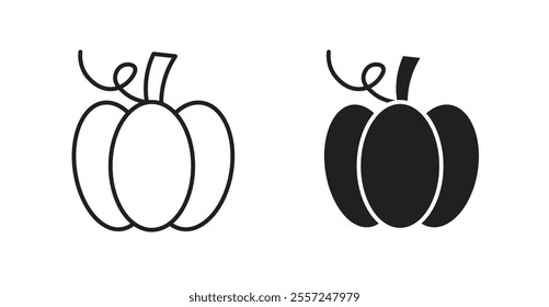 Pumpkin Icon set. vector illustration set