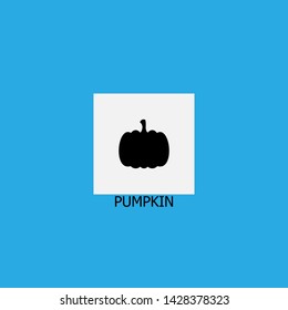 pumpkin icon sign signifier vector