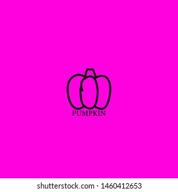 pumpkin icon sign signifier vector