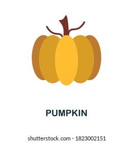 Pumpkin icon. Simple element from autumn collection. Creative Pumpkin icon for web design, templates, infographics and more
