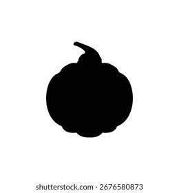 ícone de abóbora, estilo simples plana, ilustração vetorial, símbolo, pictograma modelo de logotipo de design, para ui ou ux isolado em branco para aplicativo móvel, editável