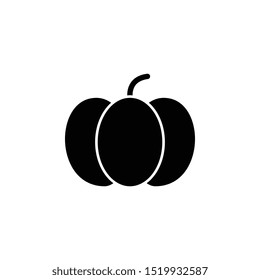 Pumpkin icon. Simple glyph, flat vector of autumn icons for ui and ux, website or mobile application