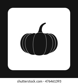 Pumpkin icon in simple style isolated on white background. Vegetables symbol
