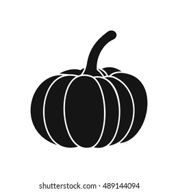 Pumpkin icon in simple style on a white background vector illustration
