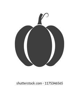 Pumpkin icon. Simple vector on white background