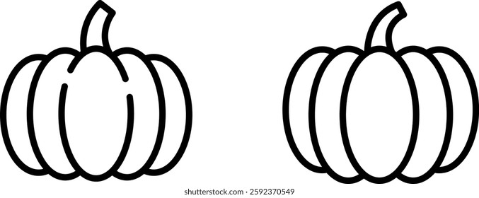 "Pumpkin Icon – Symbol of Autumn, Harvest, and Festive Celebrations"
