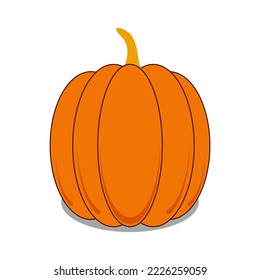 Pumpkin icon symbol on white background. Vector illustration. EPS 10.