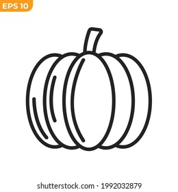 pumpkin icon symbol template for graphic and web design collection logo vector illustration