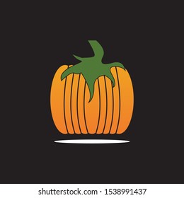 Pumpkin icon and symbol vector illustration