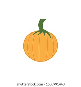 Pumpkin icon and symbol vector illustration