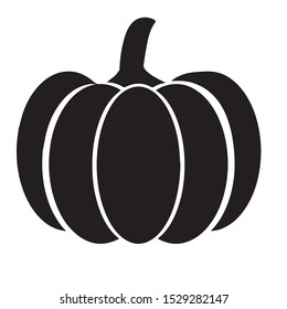 A Black Pumpkin Silhouette - Vectorjunky - Free Vectors, Icons, Logos ...