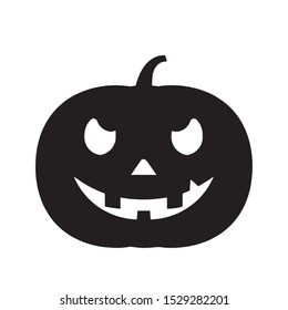Pumpkin icon vector black color