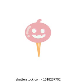 Pumpkin icon vector cartoon helloween