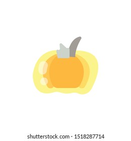 Pumpkin icon vector cartoon helloween