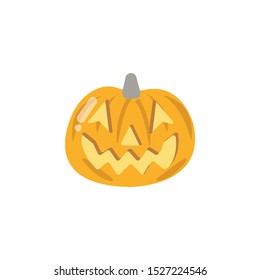 Pumpkin icon vector cartoon helloween