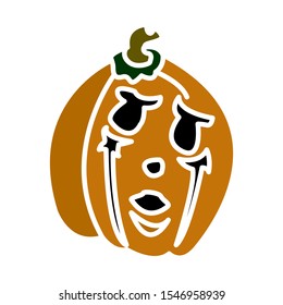 Pumpkin icon vector design template