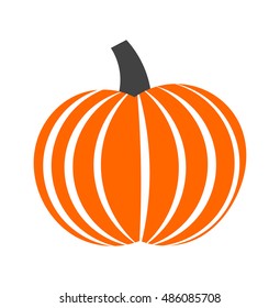 Pumpkin icon. Vector graphic design illustration