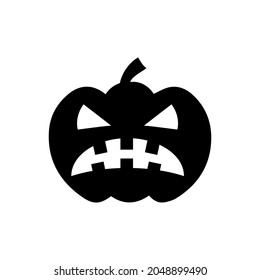 Pumpkin icon vector. Halloween illustration sign. pumpkin faces symbol or logo.