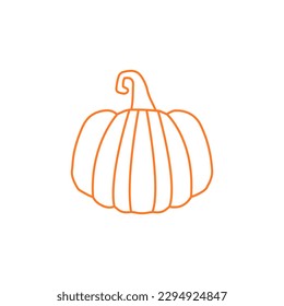 Vector de icono de calabaza. Signo de ilustración de Halloween. símbolo o logotipo de zucchini.