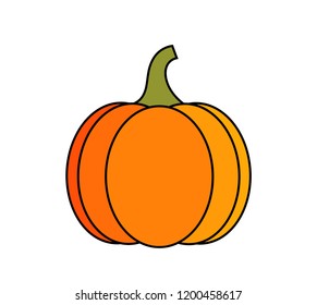 Pumpkin icon. Vector illustration