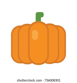 Pumpkin icon, vector illustration