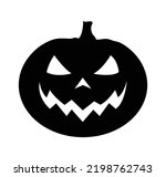 Pumpkin icon vector illustration isolated on white background. Pumpkin silhouette design.