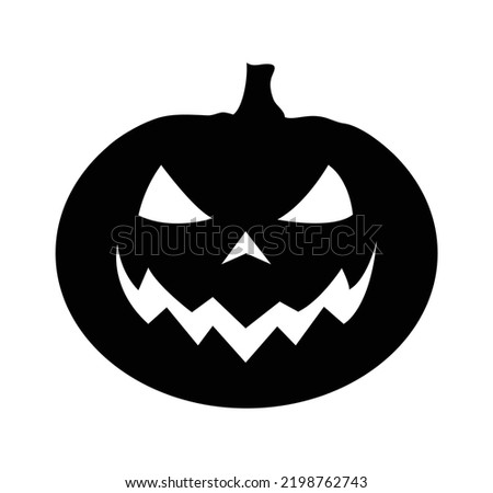 Pumpkin icon vector illustration isolated on white background. Pumpkin silhouette design. Stock photo © 