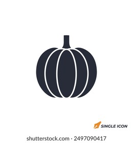 Pumpkin icon vector illustration. Pumpkin symbol isolated on white background