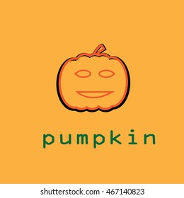 pumpkin icon - vector illustrator