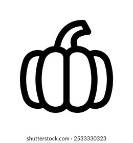 Kürbissymbol. Vektorliniensymbol für Ihre Website, Ihr Handy, Ihre Präsentation und Ihr Logo-Design.