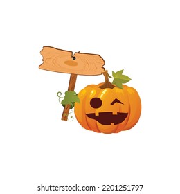 Pumpkin icon vector logo for holiday party on a white background