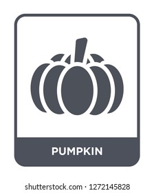 pumpkin icon vector on white background, pumpkin trendy filled icons from Fruits and vegetables collection, pumpkin simple element illustration