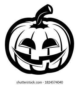 Pumpkin icon vector set. Halloween illustration sign collection.